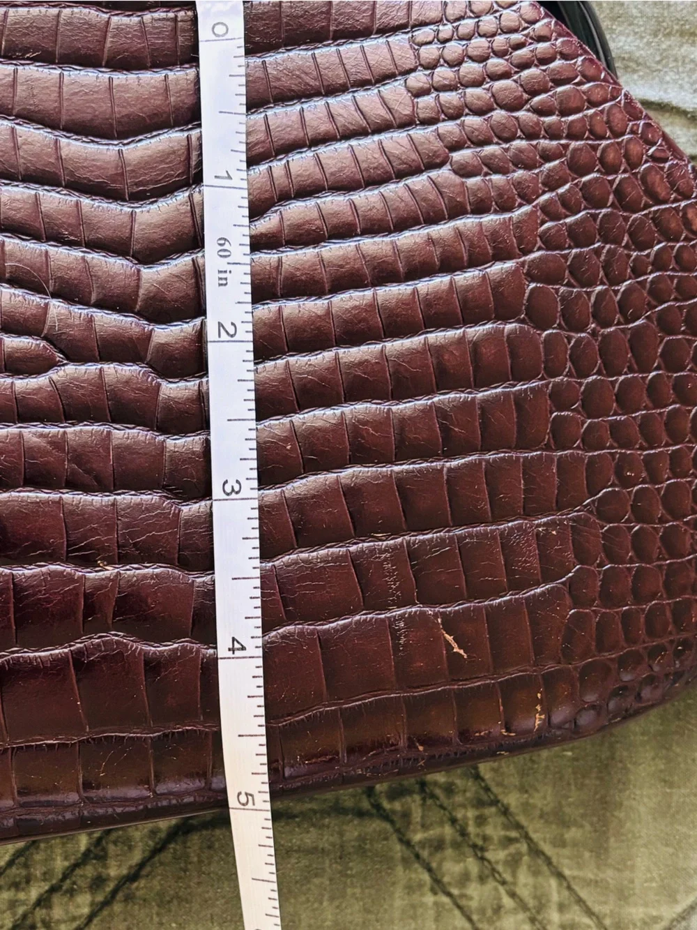Vintage Jana clutch in crocodile print